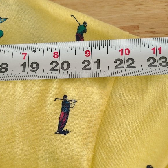 Vintage New JANTZEN Golf Golfing All Over Graphic Print Mens POLO Shirt Large - Picture 8 of 8